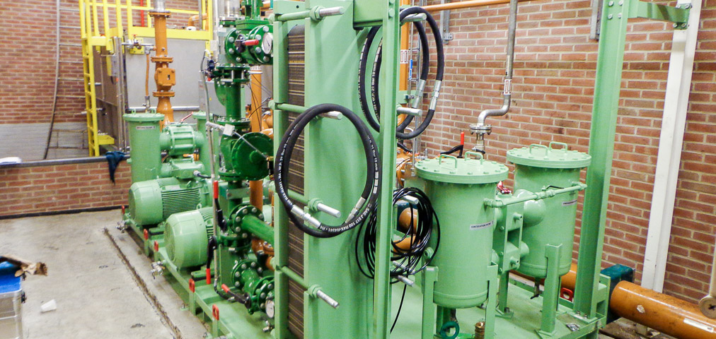 Hydraulics room cold-rolling mill piping Kremsmueller