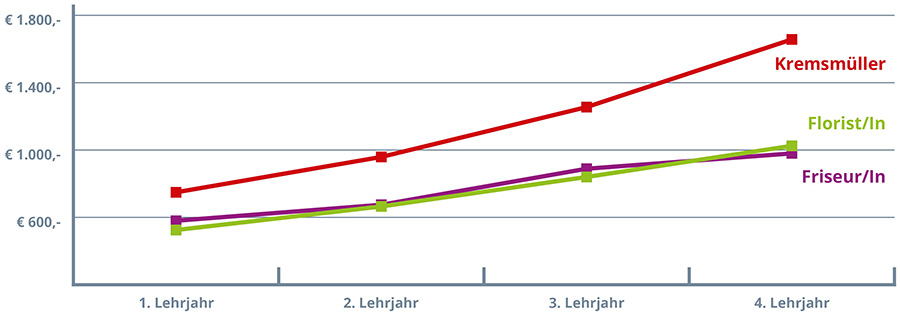 Vergleich-Lehrlingsentschädigung_Kremsmüller Lehre